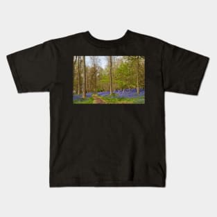 Bluebell Woods Greys Court Oxfordshire UK Kids T-Shirt